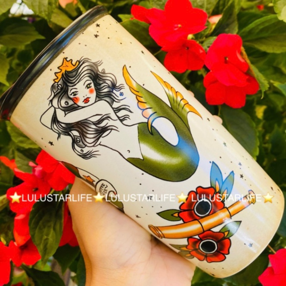 Starbucks ⭐️RARE 2015 Tattoo Siren Cup